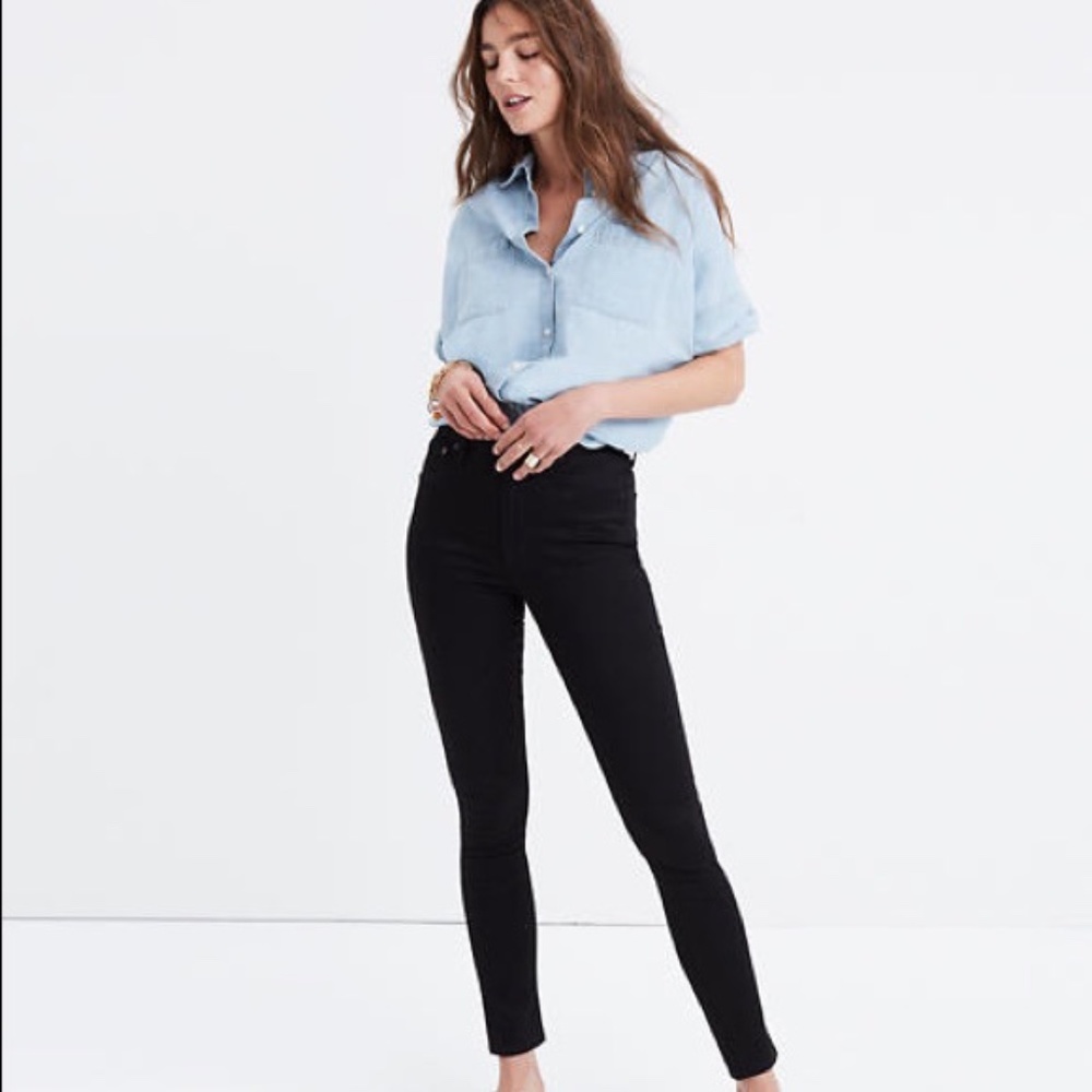 Madewell 10" High-Rise Skinny Jeans Raw Hem